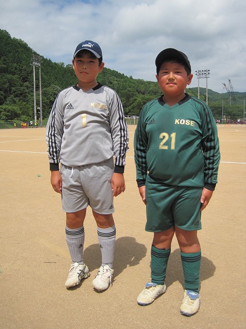 11 07 31 新gkユニフォーム 巨勢サッカースクールu 12 モンタリオ美作sc U 15 岡山県 美作市